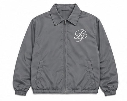 Light Grey Collared Tracksuit Jacket