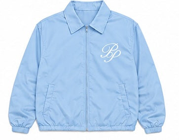 Light Blue Collard  Tracksuit Jacket